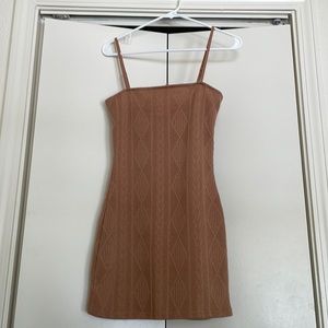 SABO SKIRT Linen Terracotta Mini Dress